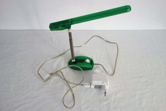 Microlight Grüne Schreibtischlampe von Ernesto Gismondi für Artemide 90er, Tischlampen, Kunststoff, Metall (Foto 13 von 13)