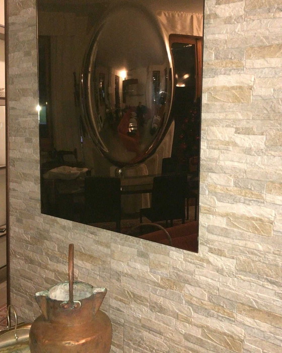 Image 1 of Bronzen vlakke en bolle spiegel