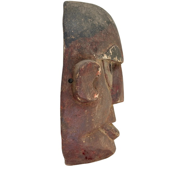 Antike bemalte nepalesische Schamanenmaske – Middle Hills – ca. 1900–1930 – Bildhauerei, Wood (photo 3 of 6)