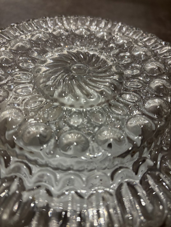 Image 1 of Lampada da soffitto in vetro vintage/lampada da soffitto in vetro