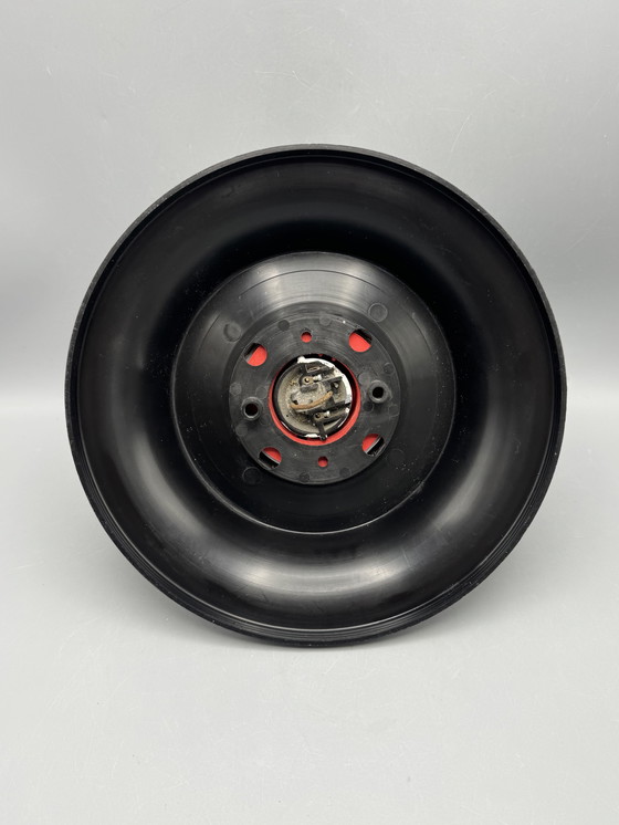 Image 1 of Plastic ceiling lamp in a modern black and white design