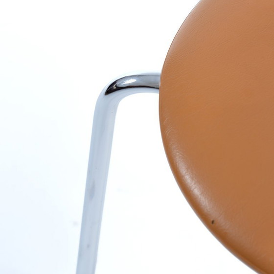 Image 1 of Midcentury Chair By Kovona In Faux Leather And Chrome, Czechoslovakia 1970s