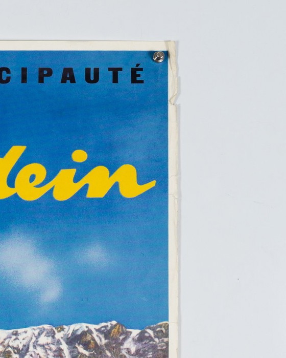 Liechtenstein – jaren 60 – Originele vintage reisposter van Baron V. Falz – Mid-Century Modern – 101x64 cm (photo 5 of 8)