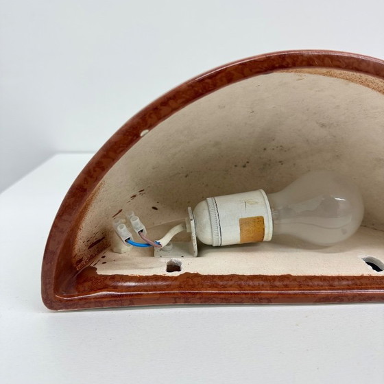 Image 1 of Ensemble de 4 appliques murales en céramique de style Mid-Century, années 1970