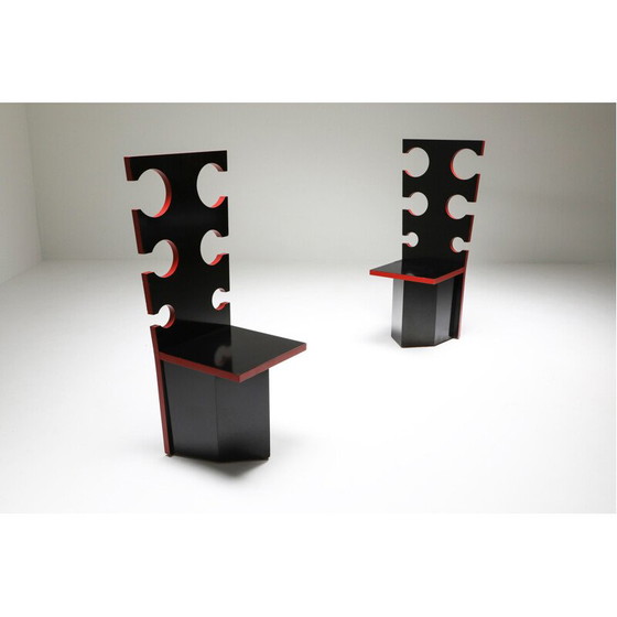 Image 1 of Pair of Vintage Mario Sabot Sculptural Chairs by Max Papiri 1970s