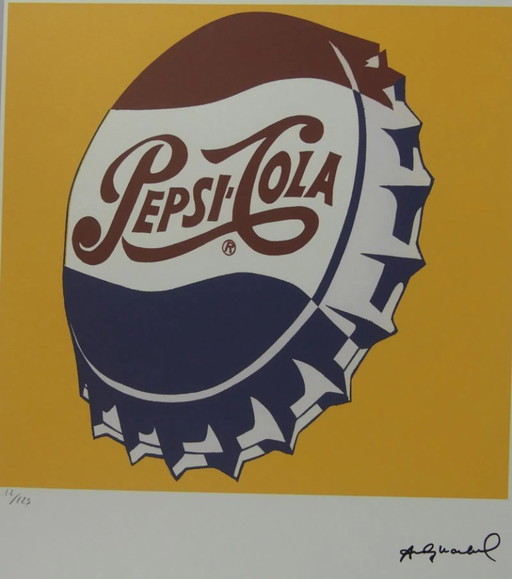 After Andy Warhol, Pepsi-Cola, 1980s, Lithograph – lithos zeefdrukken, Paper (photo 2 of 8)