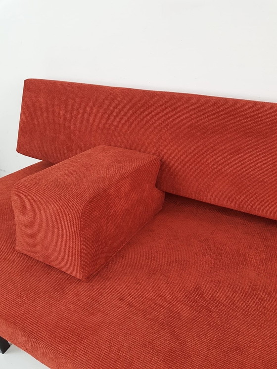 Image 1 of Gijs van der Sluis vintage | Divano letto Gispen | divano rosso pietra appena rivestito
