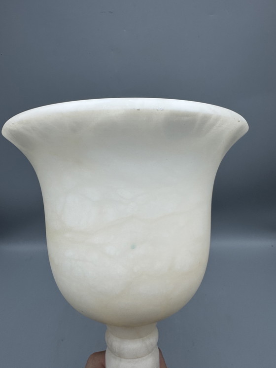 Image 1 of Elegante lampada da tavolo in alabastro di A. Santa Rita