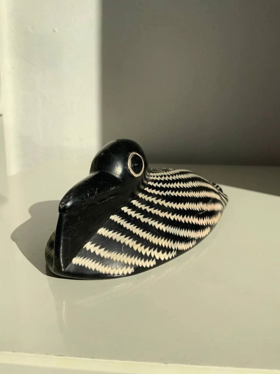 Image 1 of Inuit-Specksteinskulptur eines Seetauchers (Kanada)