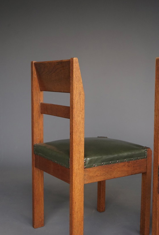 Image 1 of 2 rare Modernist Side Chairs by Piet Klaarhamer, 1917