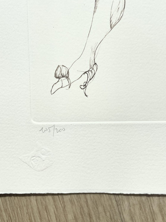 Image 1 of Leonor Fini, Litografía poco común sobre papel Arches, alrededor de 1980