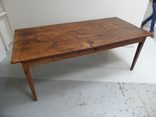 Antiker französischer Esstisch aus Eiche – eettafels, Wood