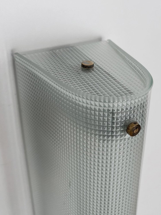 Glass Wall lights, Italy, 1950s, set of 2 – Metal (photo 10 of 14)