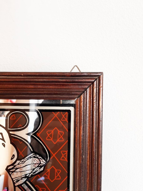 Image 1 of Vintage XL Mucha Job Cigarettes advertising mirror