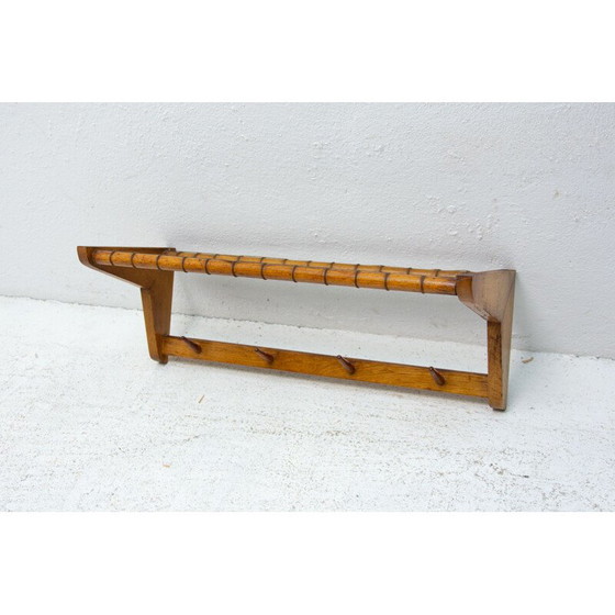 Image 1 of Vintage beech wood wall shelf by Krásná Jizba, Czech 1960