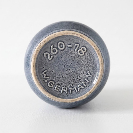 Vintage Scheurich Inka vase, model 260/18. Blue-grey – Vazen, Keramiek (photo 3 of 5)