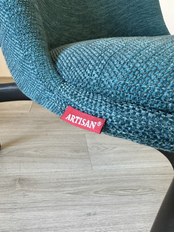 2x Artisan design Armchairs PRICE PER PIECE – Wood, Textile (photo 8 of 10)