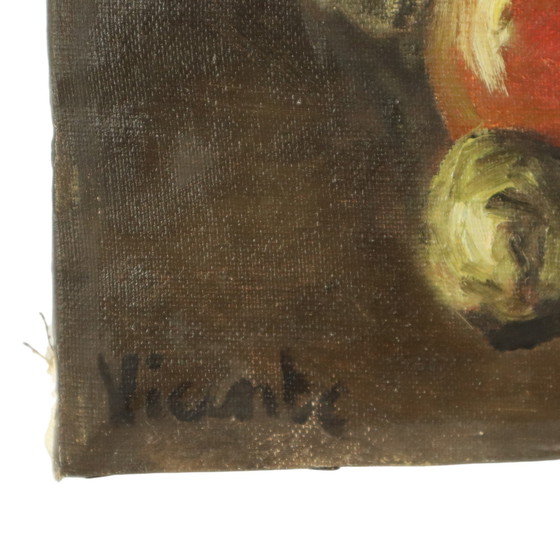 Image 1 of Natura morta con vino e frutta