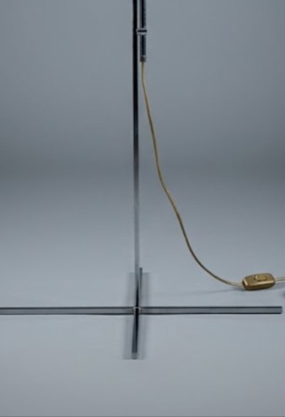 Floor light by Hans Eichenberger for Keller Matalban – Metal, Textile (photo 2 of 5)