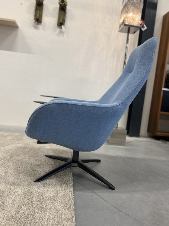 Image 1 of Pode Spot Two Draai fauteuil Evla Stof Blue