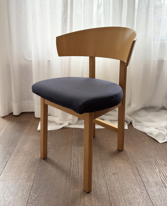 Image 1 of Chaise vintage en bois IKEA Niels Gammelgaard 1980 Japandi