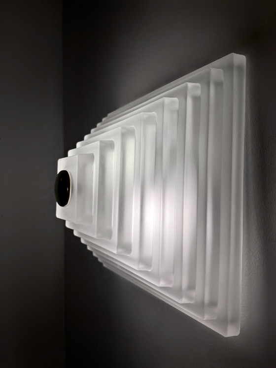 Image 1 of Limburg Pyramid Glass Ceiling Light, 1980s