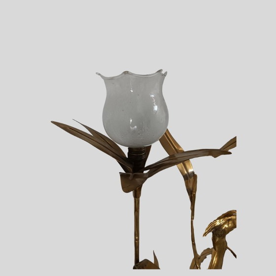 Image 1 of Citone Oggi messing vloerlamp met reiger en bladvormige armen