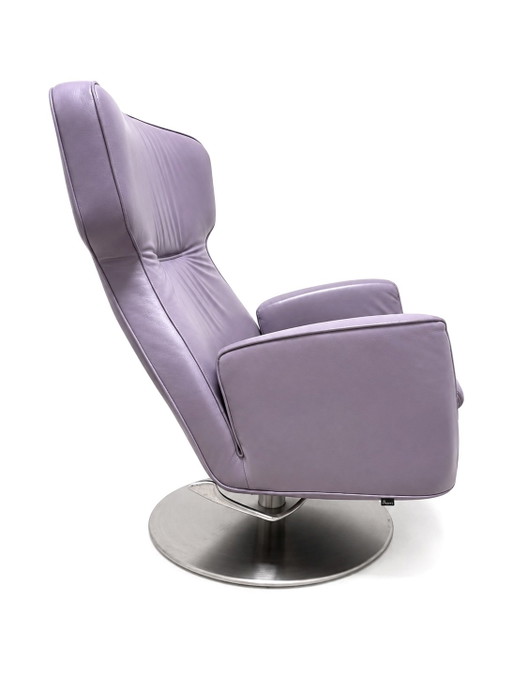 Sillón relax Leolux Ottana Plus Lila Cuero – fauteuils, Leather, Metal