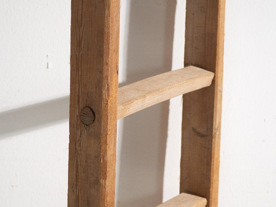 Escalera antigua de madera de pino, Europa Central, circa 1920, Objetos decorativos, Rustic (foto 2 de 7)