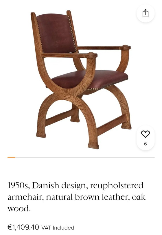 Klassieke Deense bogenstoel 20s-30s – Fauteuils, Textile, Wood (photo 8 of 9)