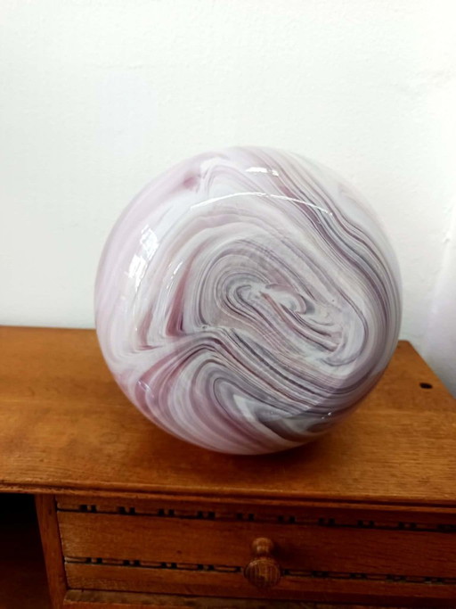 Vintage pink Murano-style glass vase