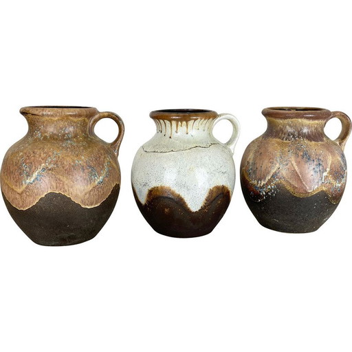 Ensemble de 3 vases en céramique vintage de Dümler et Breiden, Allemagne, années 1960