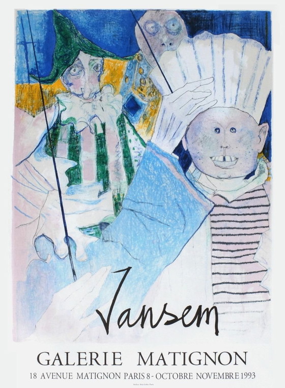 Image 1 of Jean Jansem Expo 93 - Galerie Matignon original poster 1993