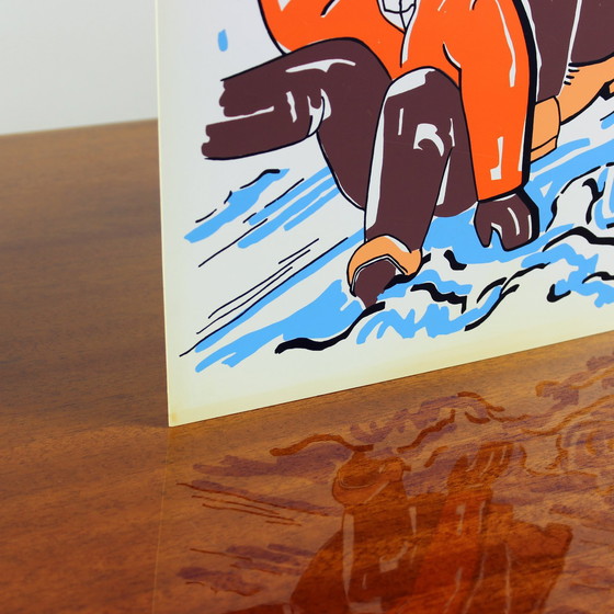 Image 1 of Panneau mural vintage tchécoslovaque de style Pop Art (années 1960)