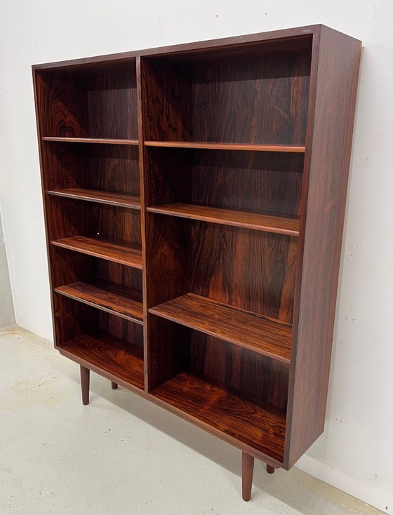 Image 1 of Boekenkast model 6 van palissanderhout, vervaardigd door Omann Jun Mobelfabrik, jaren 1960.