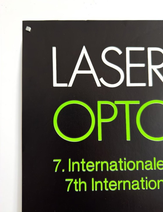 Image 1 of 💥 Laser 85: Opto-Elektronik - Original Poster | München, 1985 | Neokonstruktives Design | 59 × 84 cm (A1)