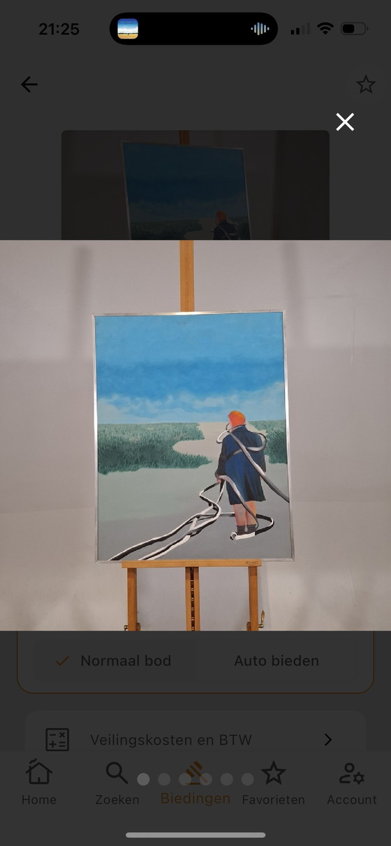 Image 1 of M de Jager. 1981 dipinto spento 70x90