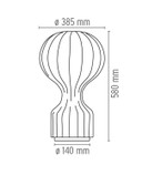 Flos Gatto Grande Cocoon Lamp van Achille Castiglioni, nieuw met doos.