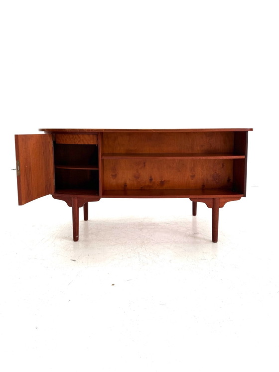 Scrivanie 'Bullet' vintage in teak, H.P. Hansen anni '60 – Legno, Metallo (photo 15 of 15)