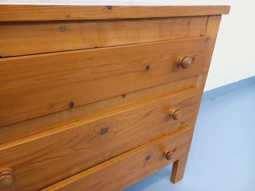 Commode vintage en pin des années 70 80