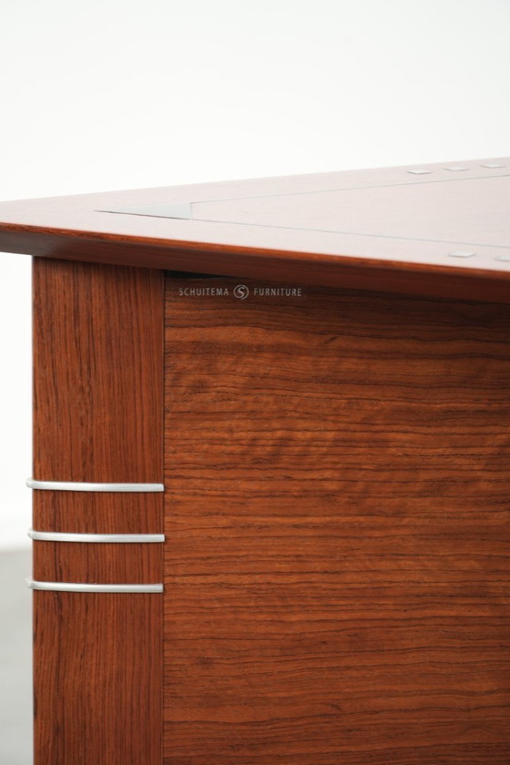 Image 1 of Luxury Art Deco design side/coffee table by Schuitema from the Decoforma series in a triangular shape