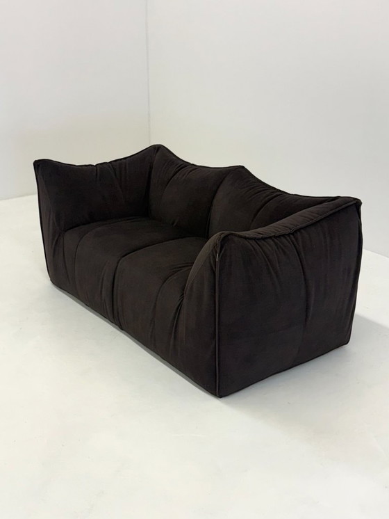 Image 1 of Vintage Bambole sofa in dark brown by Mario Bellini for B&B Italia