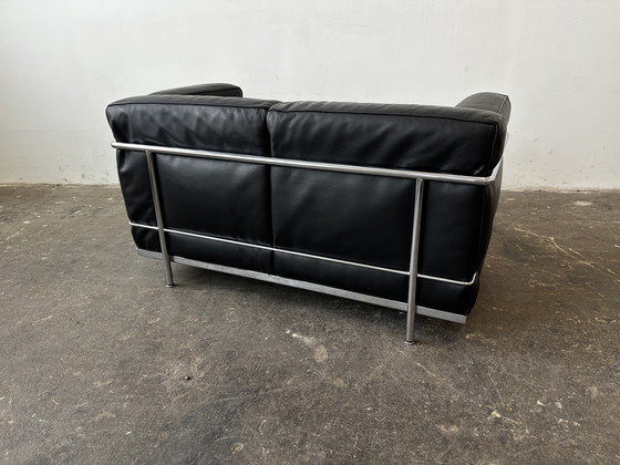 Image 1 of Cassina LC 2 by Le Corbusier designer sofa couch leather original!