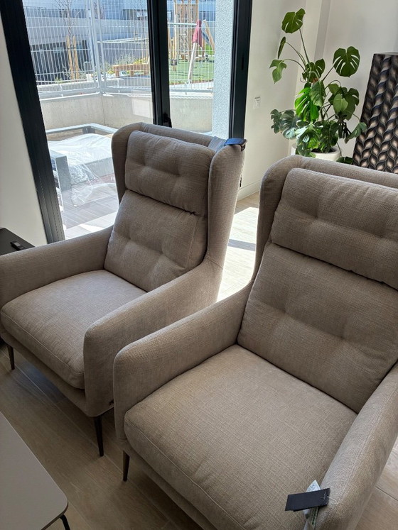 Image 1 of 2 Natuzzi Aftereight butacas respaldo alto