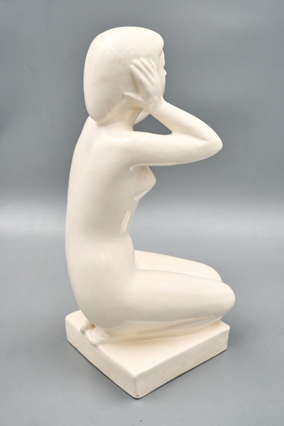 Figure Féminine en Céramique, Tchécoslovaquie des années 1960 – Sculptures, Ceramic (photo 7 of 16)