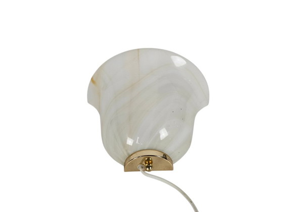 Image 1 of Lampada da parete - stile Barovier & Toso - vetro marmorizzato - applique - oro - anni '90