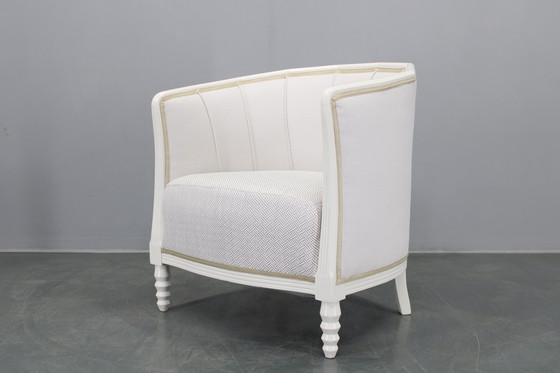 Image 1 of 1930 gerestaureerde Weense Secessie fauteuil