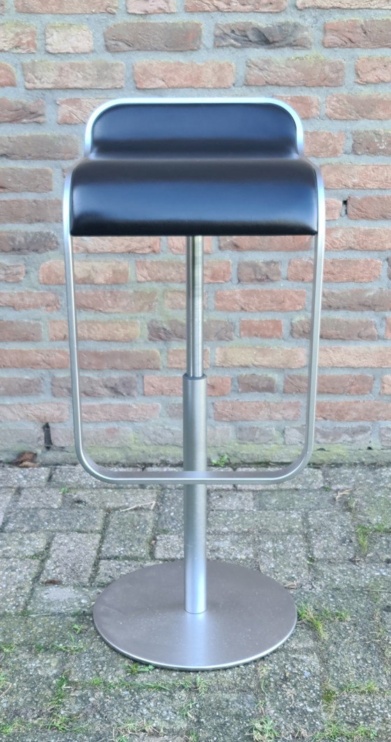 Image 1 of 1 Tabouret de bar Lapalma LEM en cuir noir