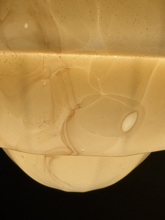 Image 1 of Lampada a sospensione marmorizzata Art Déco