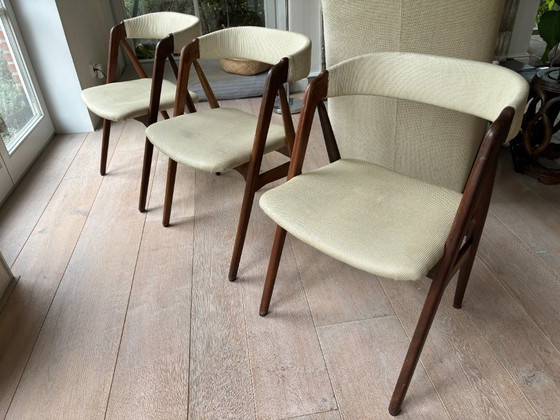 6 Originele Deense Vintage Stoelen van Thomas Harlev (Nr 205, Farstrup Mobelfabrik) – Eetkamerstoelen, Wood (photo 3 of 9)